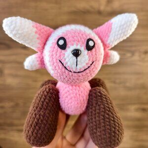 Handmade Amigurumi Crochet Pokemon Stufful Plushie